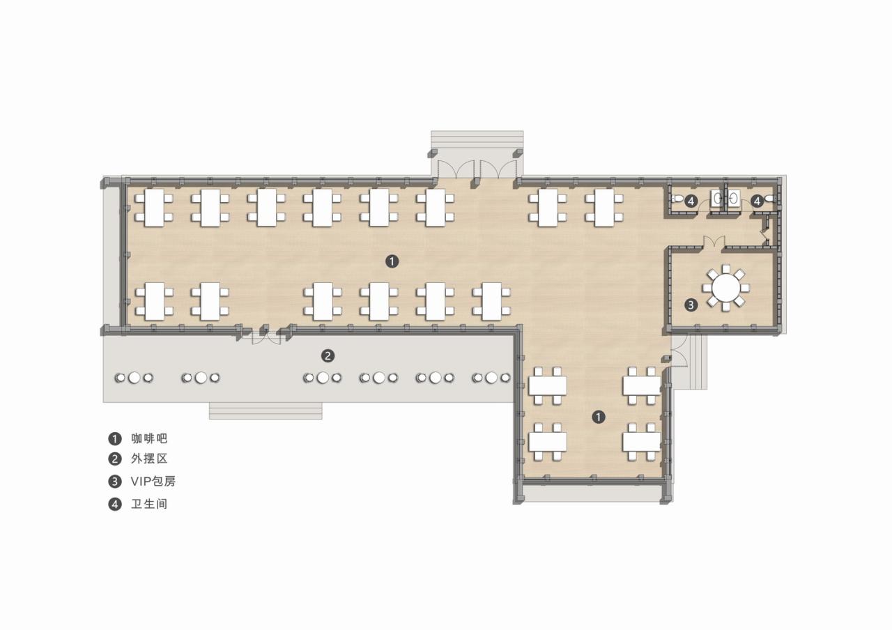 BIM建筑|谦逊朴实，但精工细琢的“暖建筑”：大地国际生命科学园咖啡厅 / 隽执科技