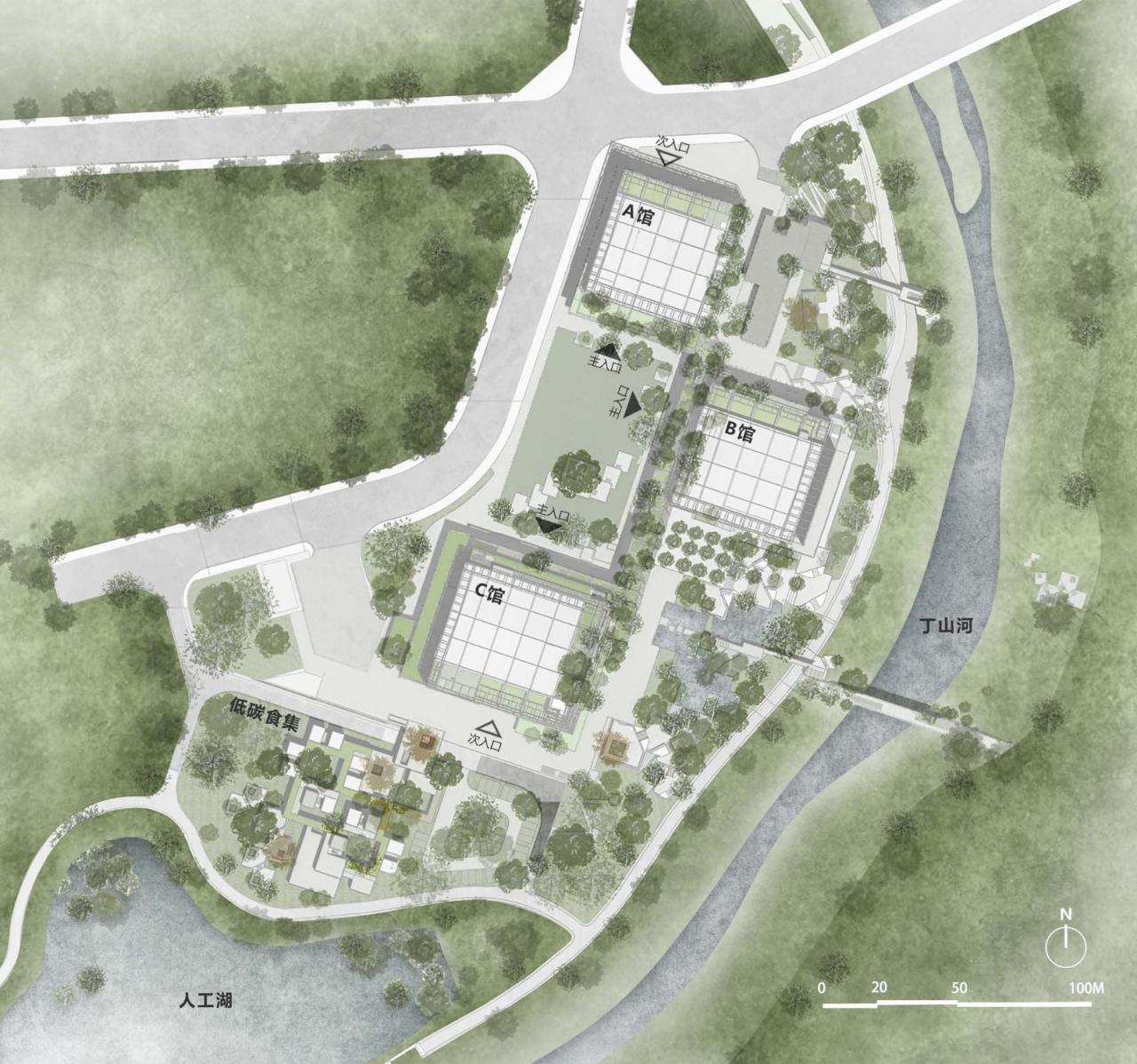 BIM建筑|深圳国际低碳城会展中心升级改造 / 同济﹒原作设计工作室