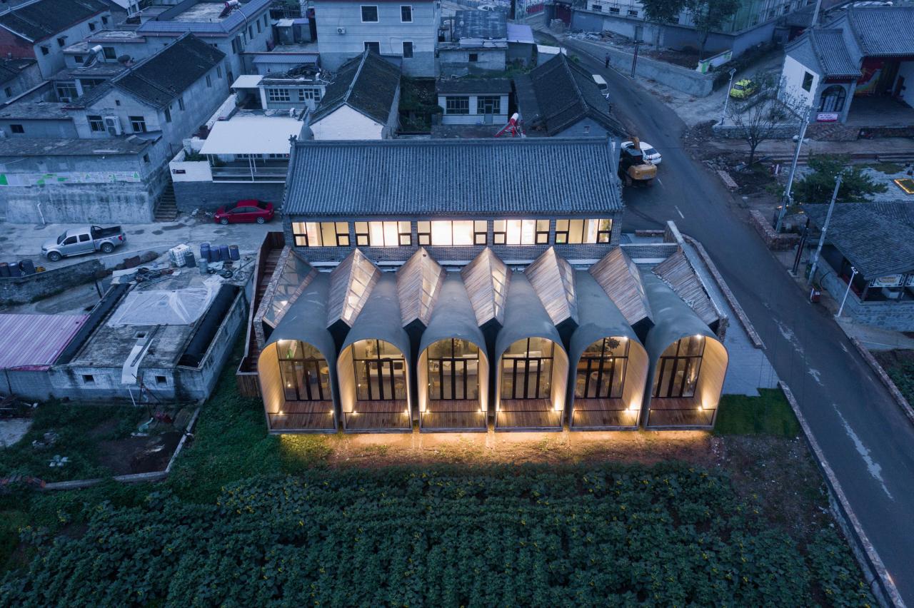 BIM建筑|田岗知行村：乡村会客厅 / 袈蓝建筑