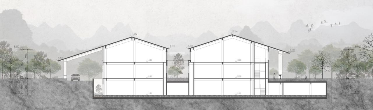 BIM建筑|山水间的“负空间”营造 ——漓江文化旅游度假区塔山会馆 / UA尤安设计