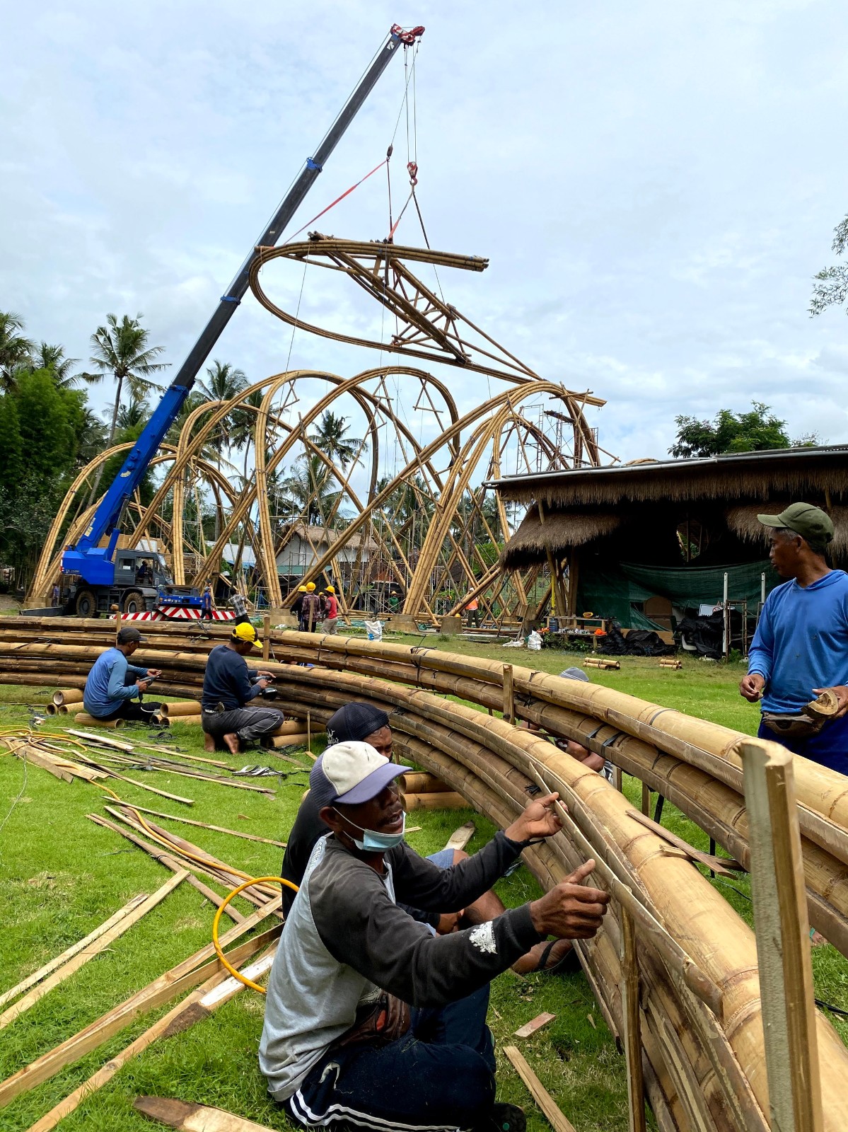 BIM建筑|最小结构最大空间，竹装置“弧” / IBUKU