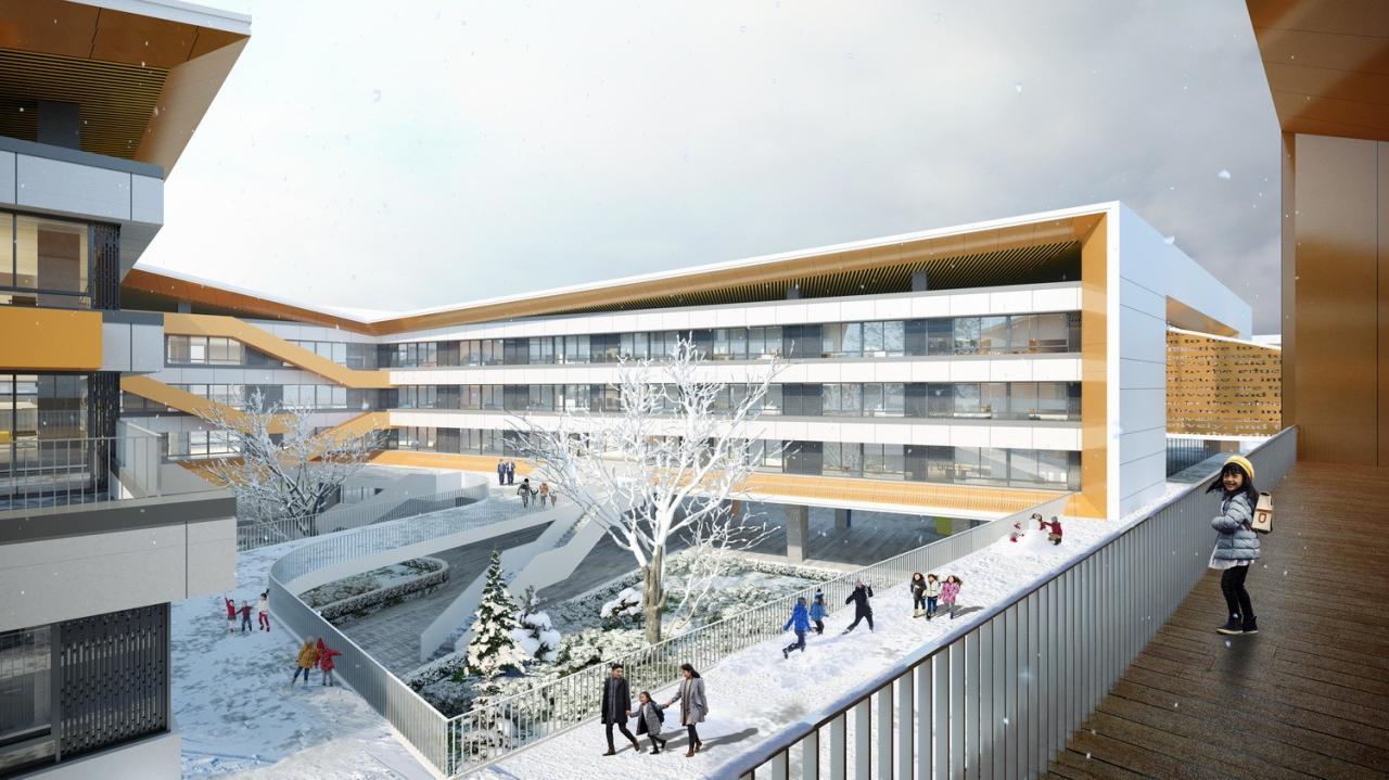 BIM建筑|四时书院·宿迁宿豫区实验小学重建 / 简和建筑