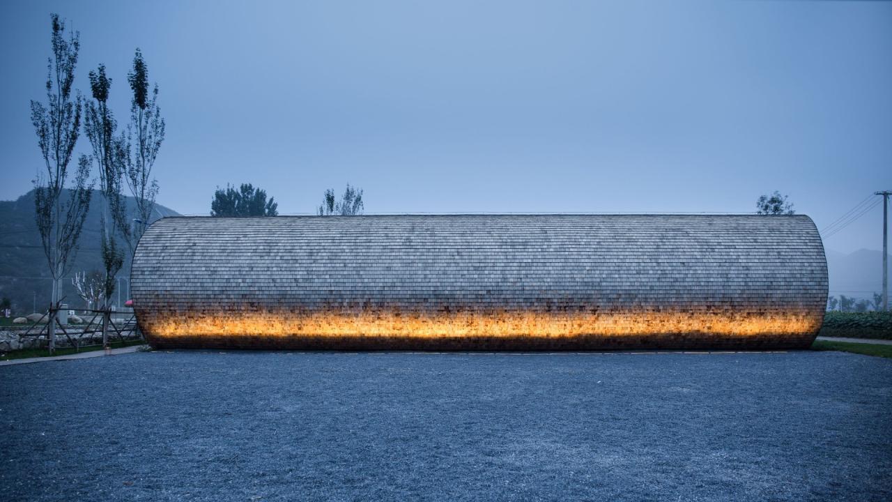 BIM建筑|田岗知行村：田园大讲堂 / 袈蓝建筑
