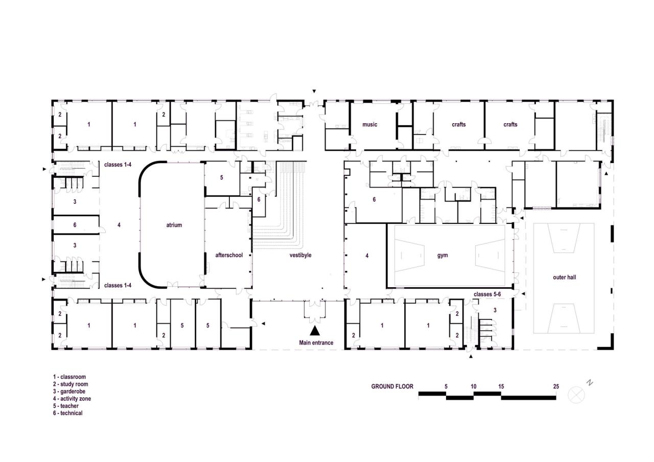 BIM建筑|Borgafjellet 小学 / LINK arkitektur