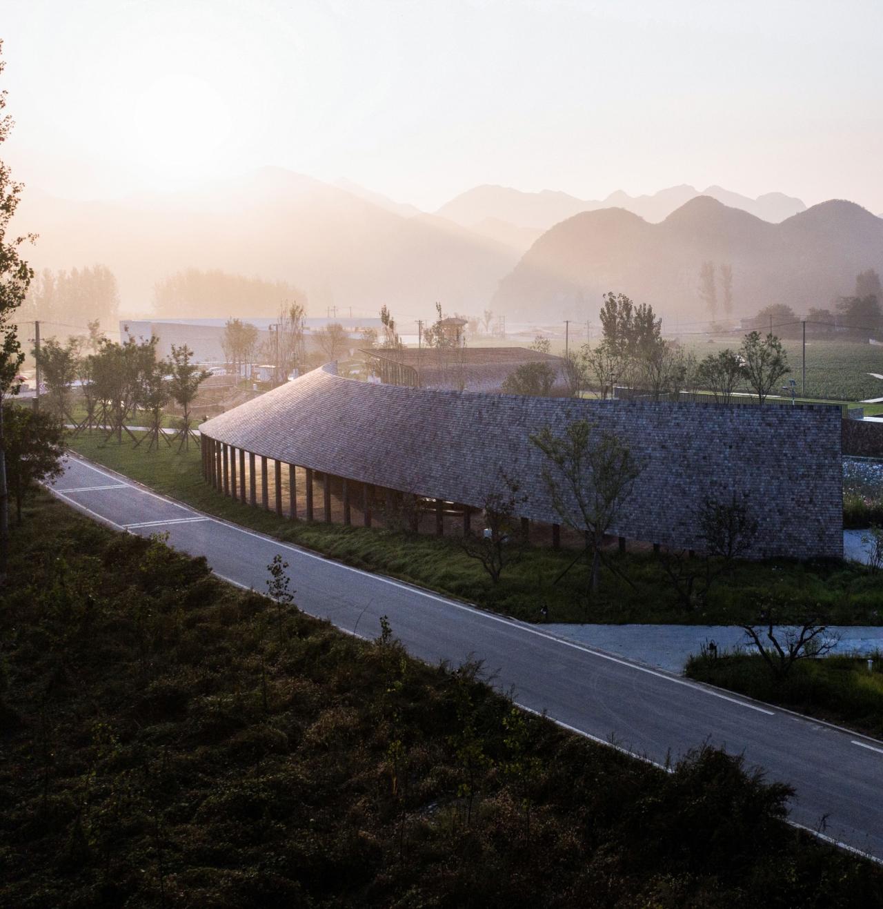 BIM建筑|田岗知行村：新农人的门户 / 袈蓝建筑