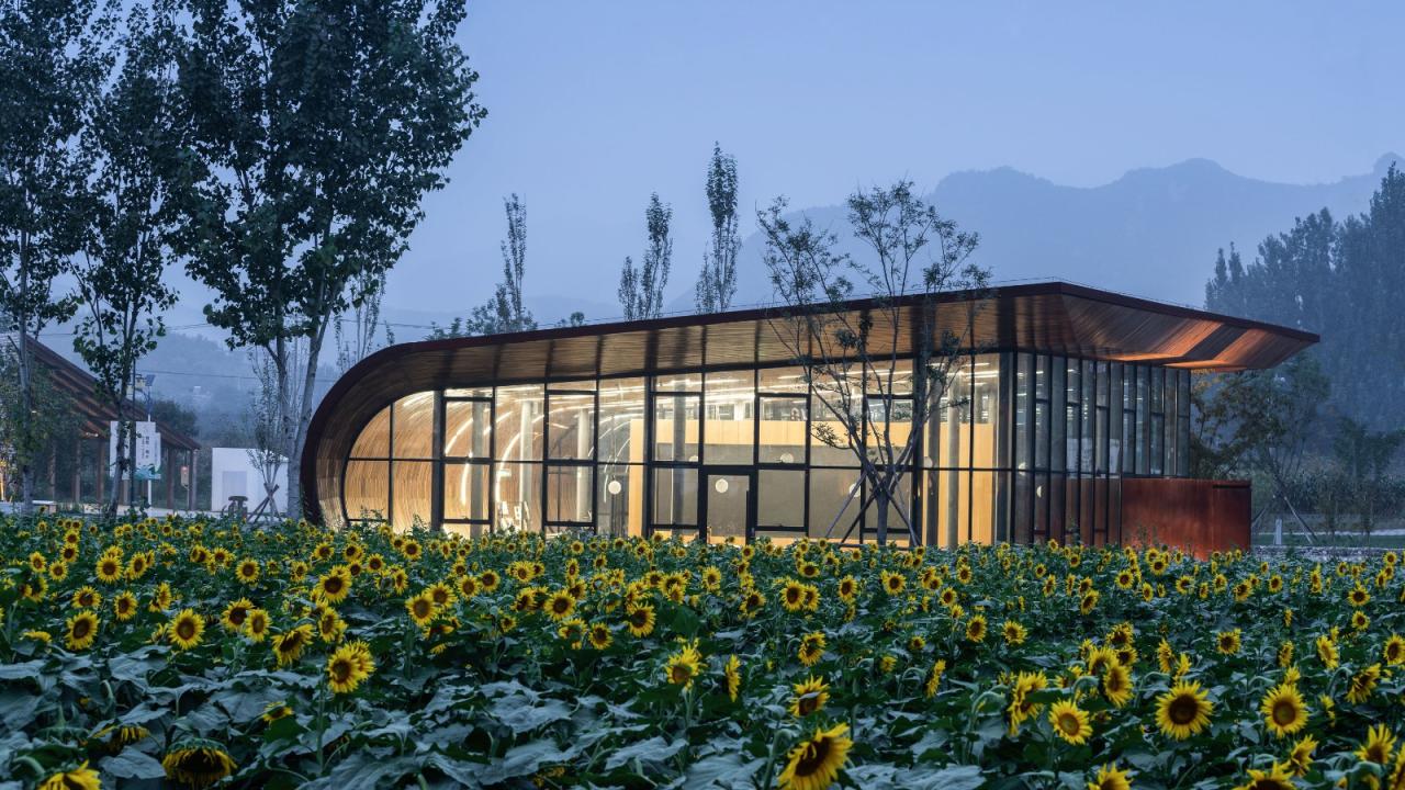 BIM建筑|田岗知行村：田园大讲堂 / 袈蓝建筑