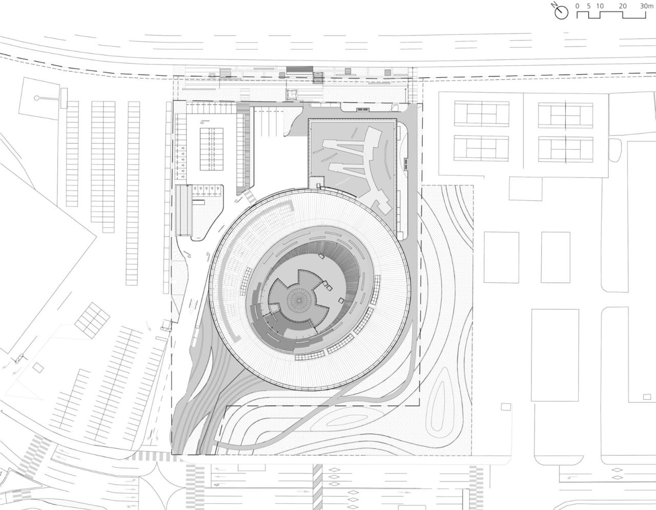 BIM建筑|地面‘涡轮机’，韩国国立航空博物馆 / Haeahn Architecture