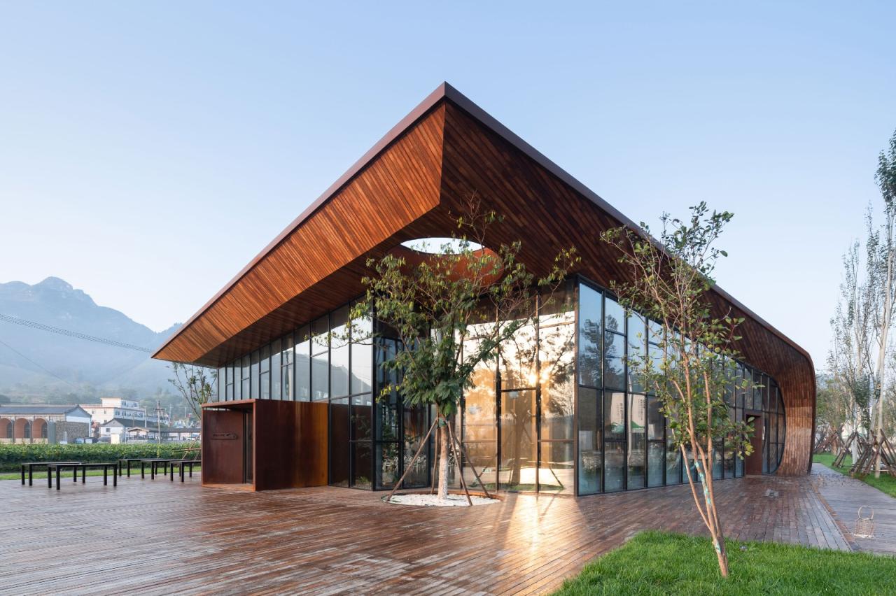 BIM建筑|田岗知行村：田园大讲堂 / 袈蓝建筑