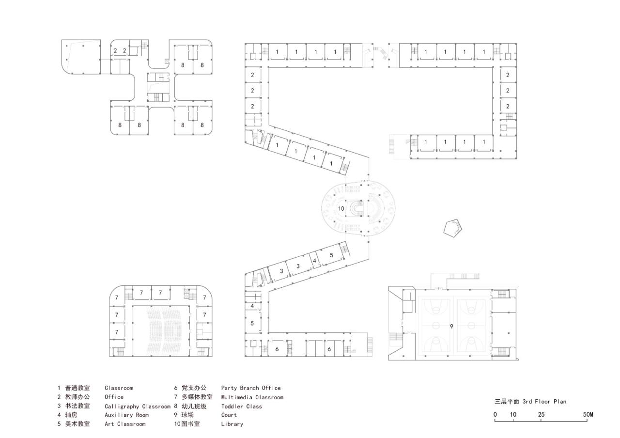 BIM建筑|四时书院·宿迁宿豫区实验小学重建 / 简和建筑