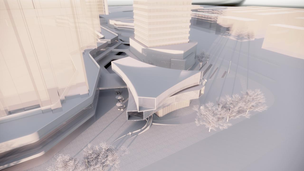 BIM建筑|以可感知温度充盈场所空间：徐州三盛·中城展示中心 / UA尤安设计