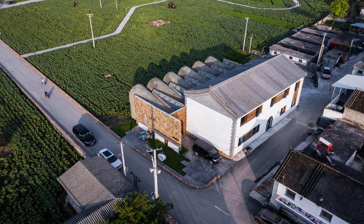 BIM建筑|田岗知行村：乡村会客厅 / 袈蓝建筑