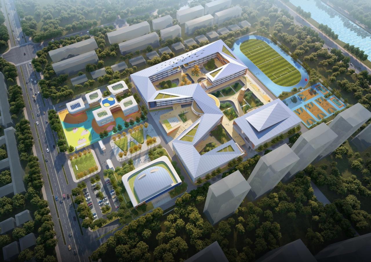 BIM建筑|四时书院·宿迁宿豫区实验小学重建 / 简和建筑