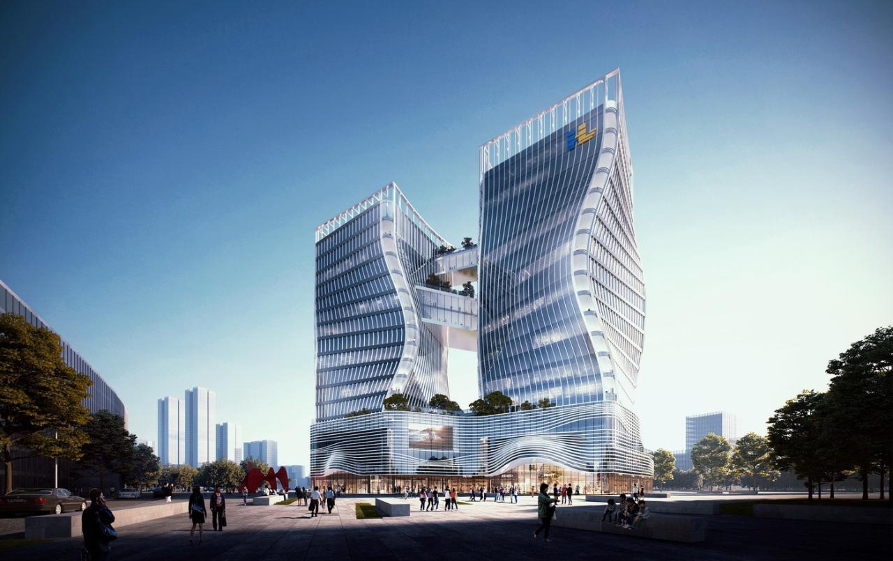 BIM建筑|“无极之城” 希荻创新总部基地 / 卢馨儿+广东省华城建筑设计有限公司