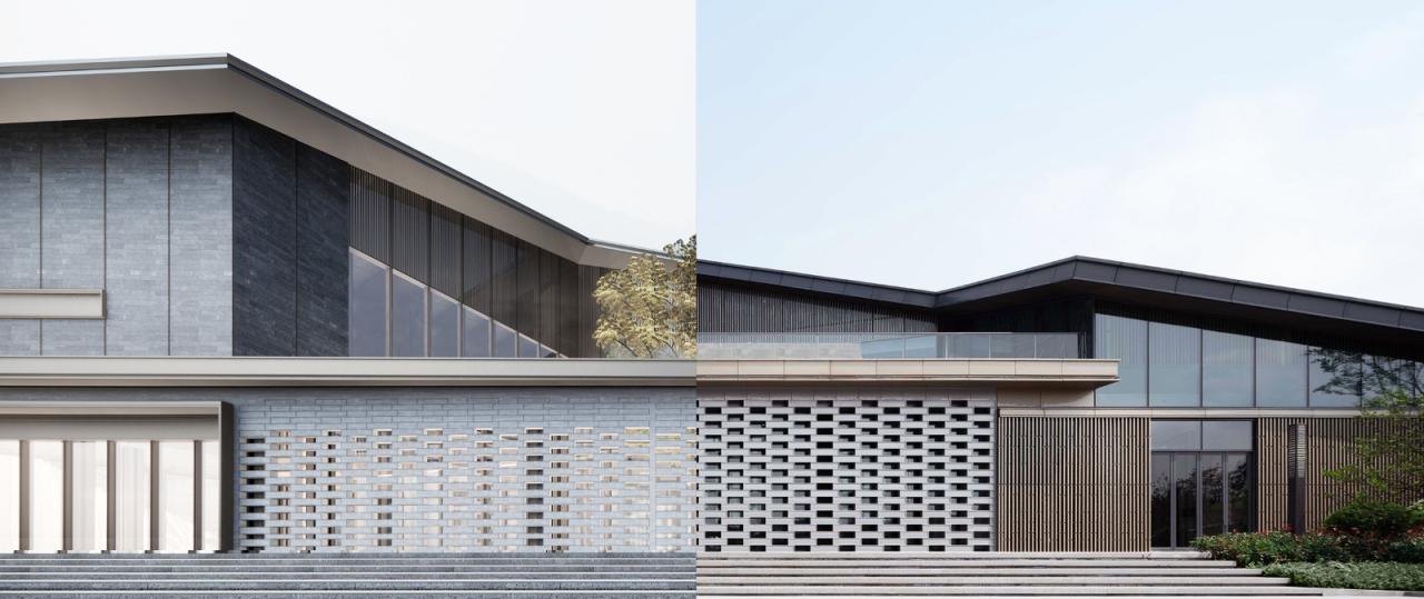 BIM建筑|长沙麓隐青竹湖展示中心 / PTA上海柏涛