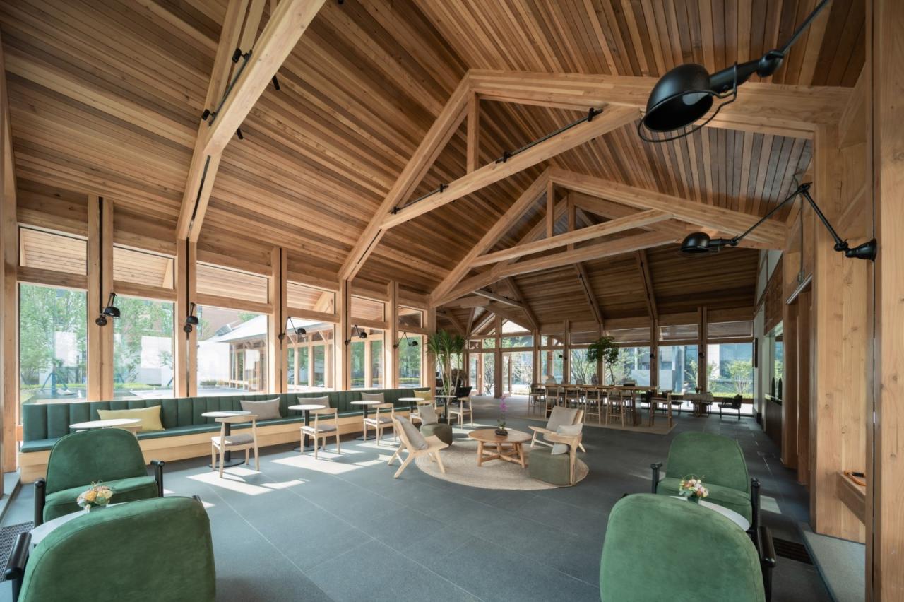 BIM建筑|谦逊朴实，但精工细琢的“暖建筑”：大地国际生命科学园咖啡厅 / 隽执科技