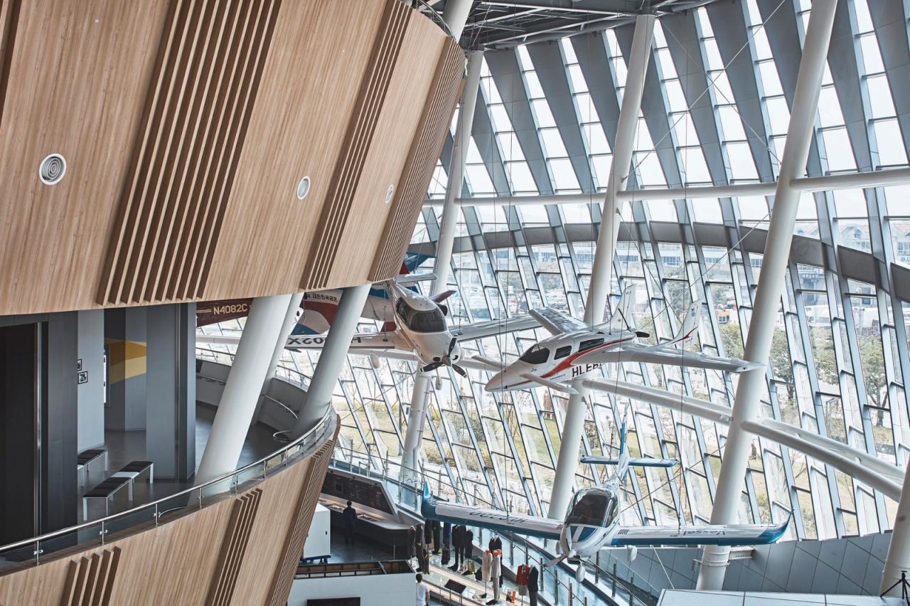 BIM建筑|地面‘涡轮机’，韩国国立航空博物馆 / Haeahn Architecture
