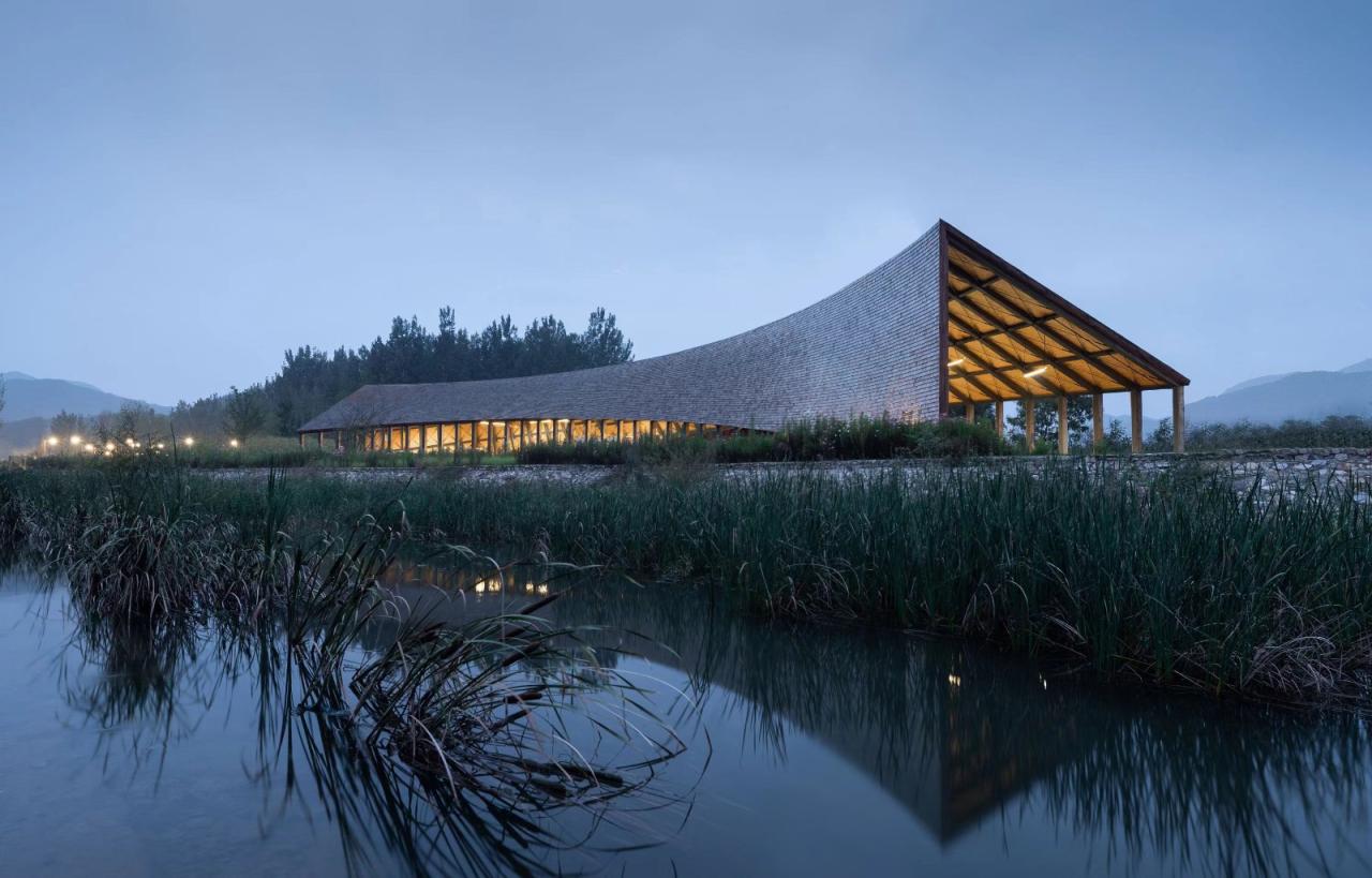 BIM建筑|田岗知行村：新农人的门户 / 袈蓝建筑