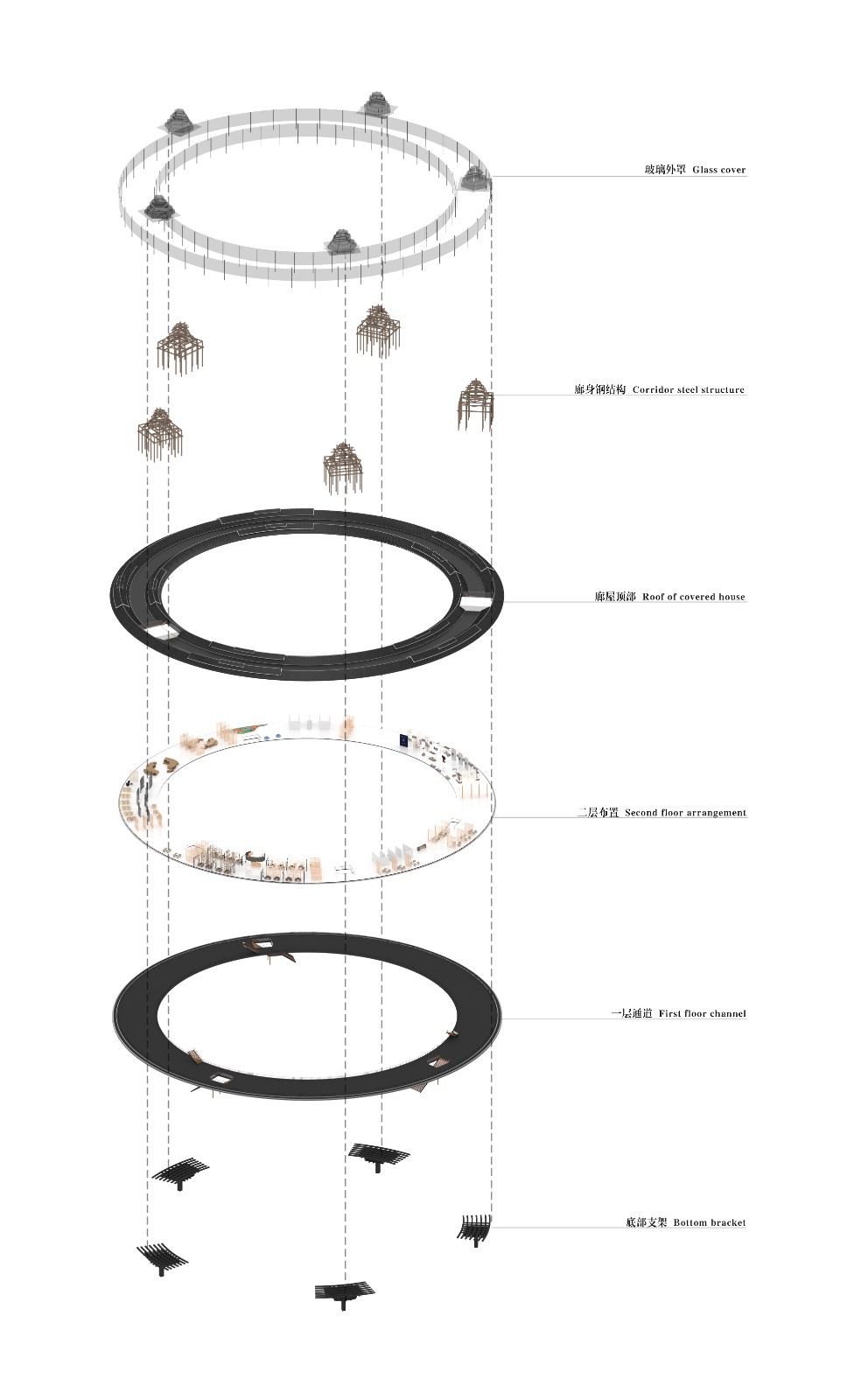 BIM建筑|风雨环屋——三江县洲北村文化综合体设计方案 / 外行建筑