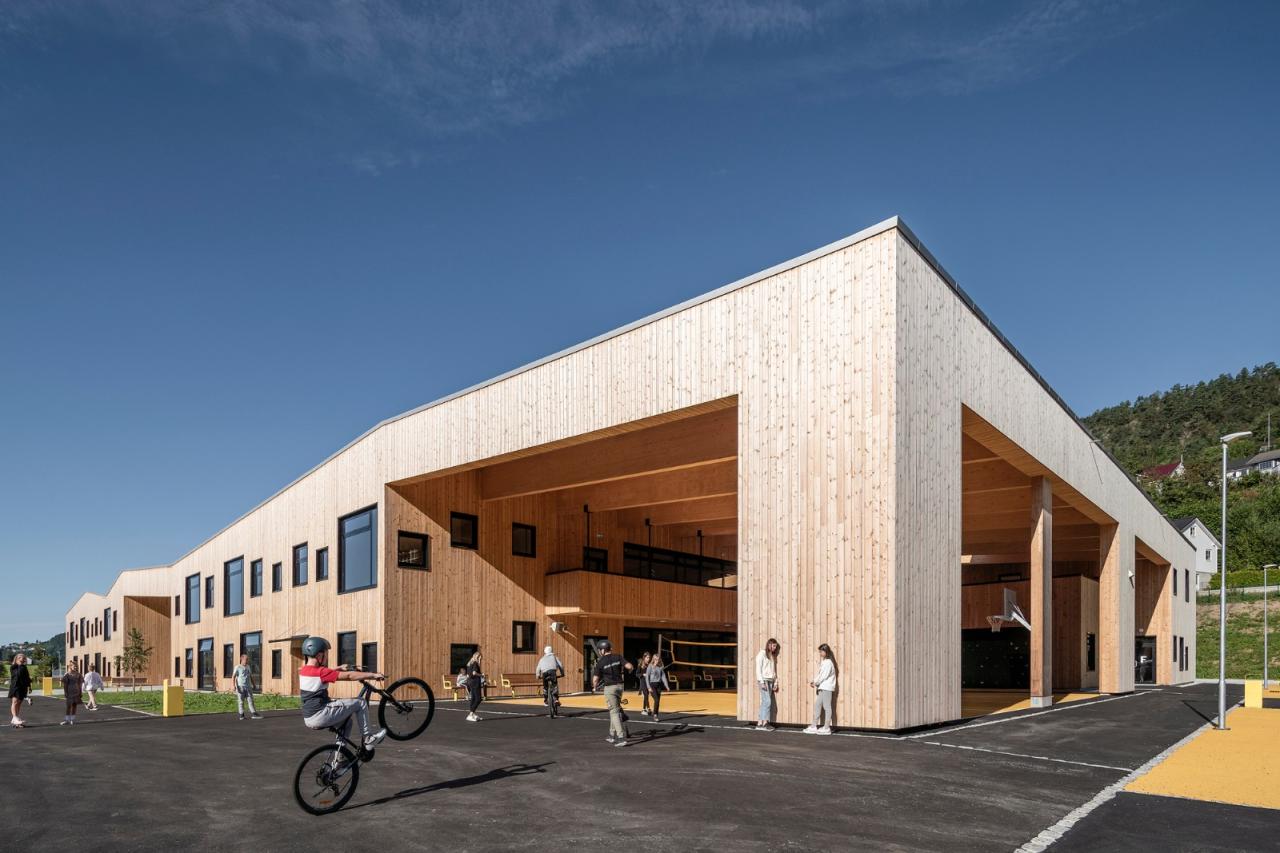 BIM建筑|Borgafjellet 小学 / LINK arkitektur