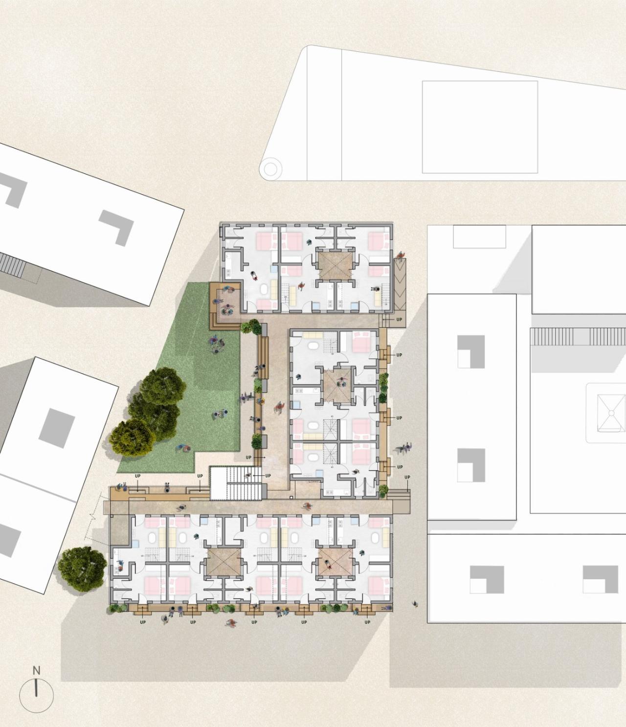 BIM建筑|Sanjaynagar 贫民窟重建项目 / Community Design Agency