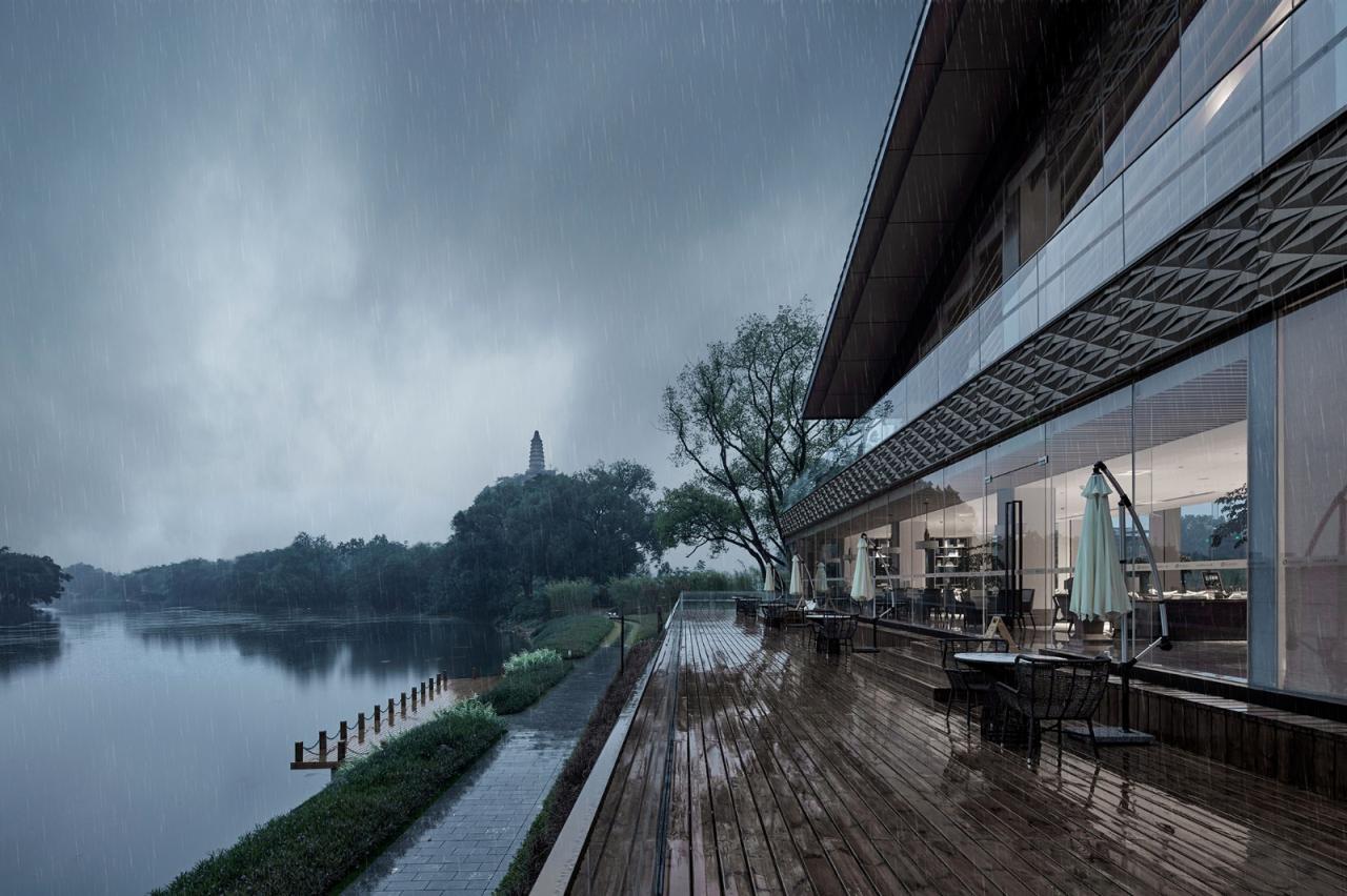 BIM建筑|山水间的“负空间”营造 ——漓江文化旅游度假区塔山会馆 / UA尤安设计