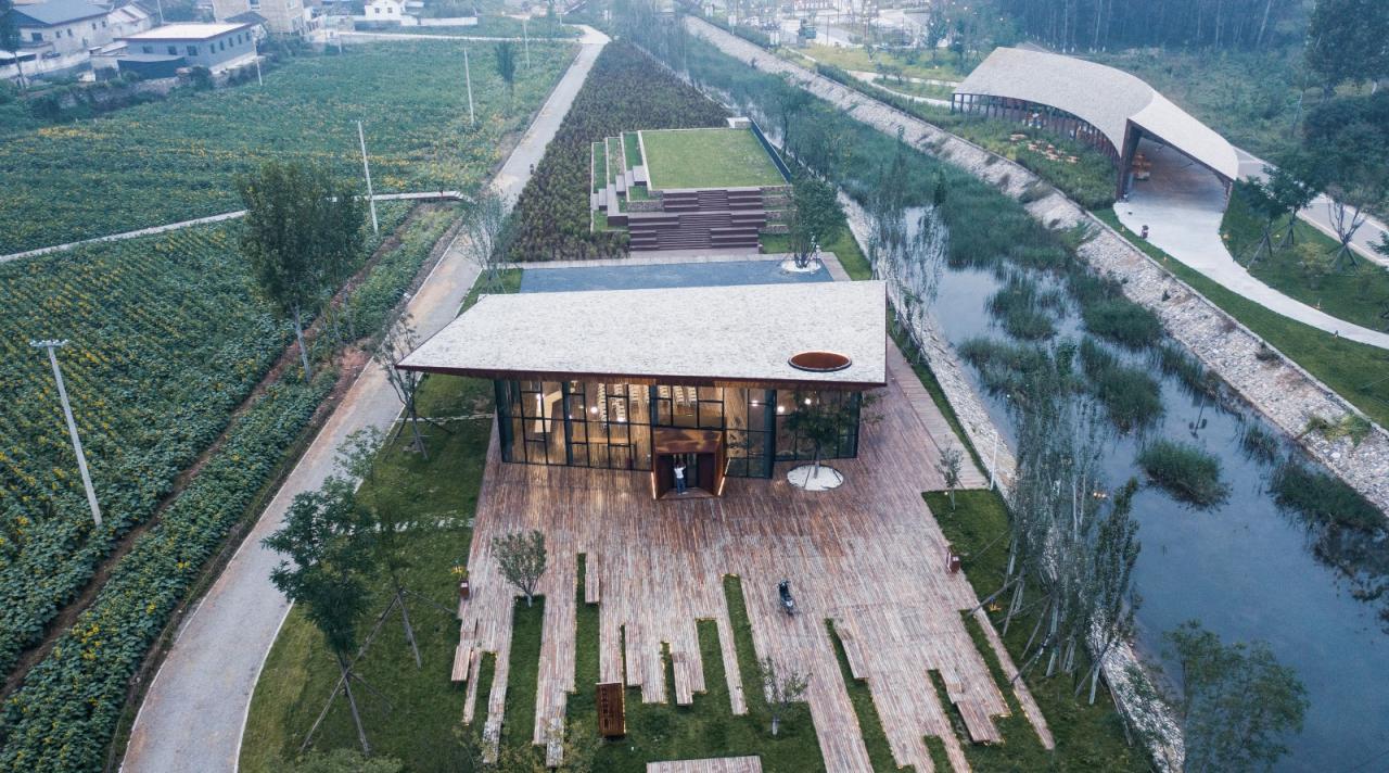 BIM建筑|田岗知行村：田园大讲堂 / 袈蓝建筑