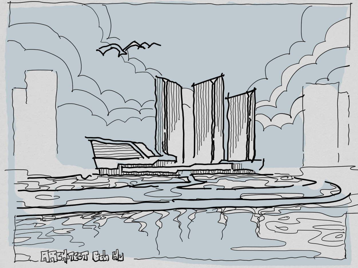 BIM建筑|风正扬帆起 凌江尤可期：广州･广物鱼珠产城综合体 / UA尤安设计