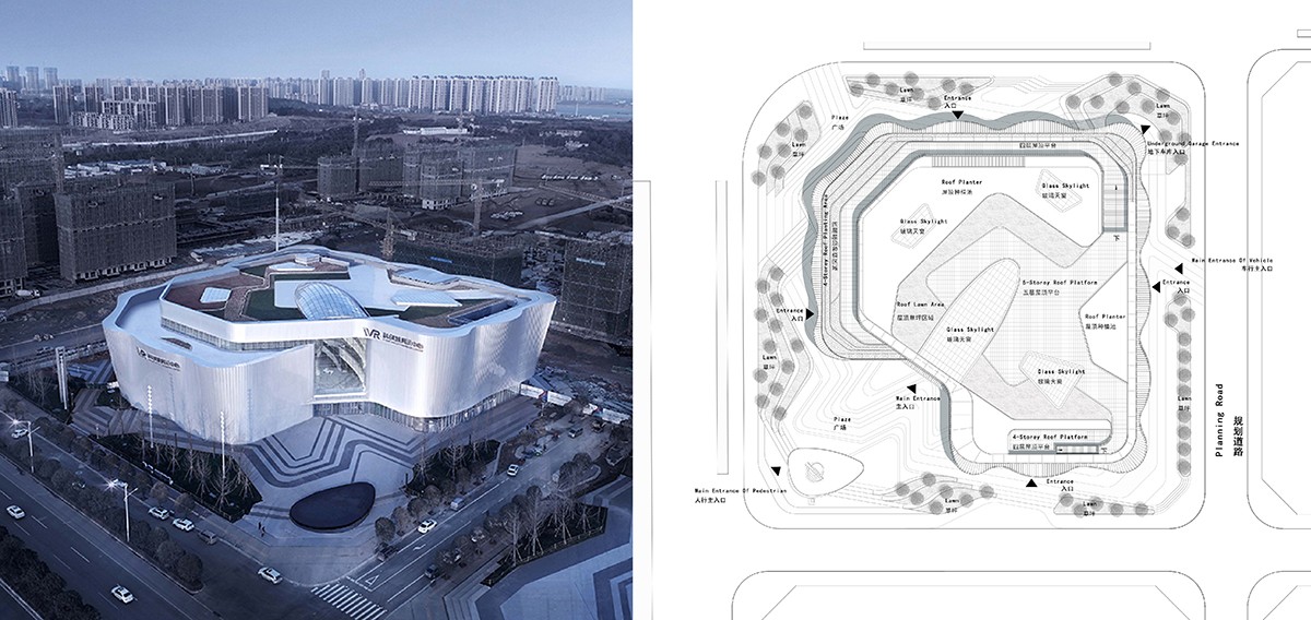 BIM建筑|虚拟之筑的有机新生：南昌VR科创城VR展示中心 / UA尤安设计