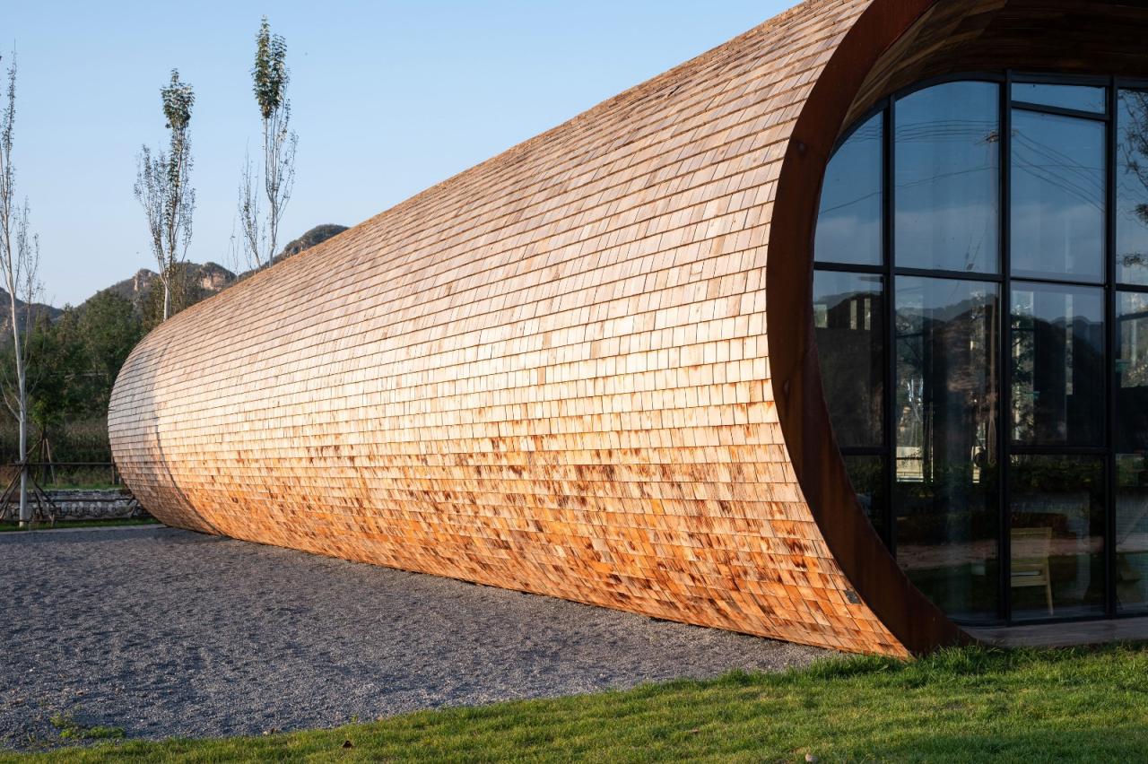 BIM建筑|田岗知行村：田园大讲堂 / 袈蓝建筑