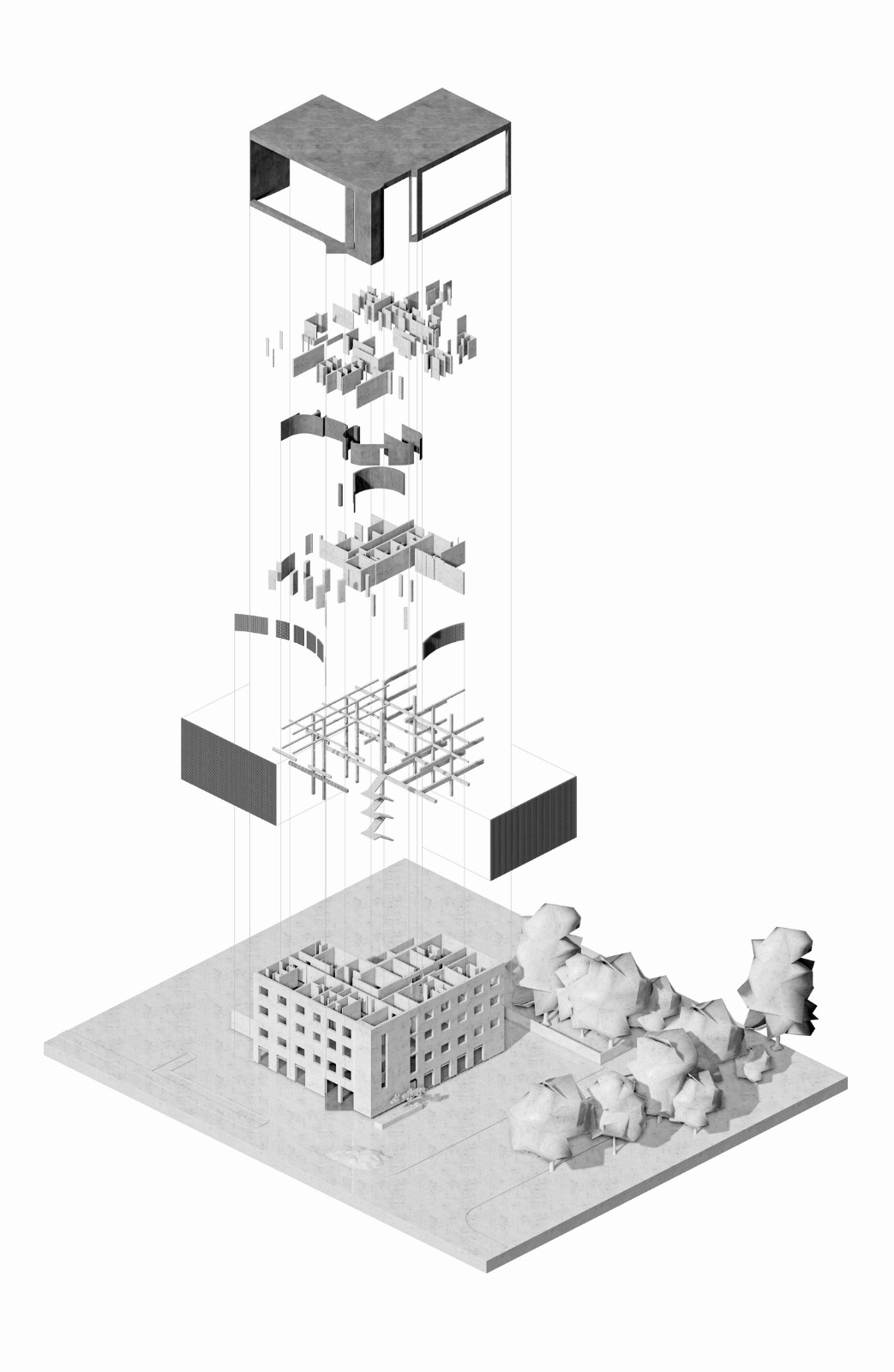 BIM建筑|内向理疗SPA，大庆 / 素造建筑