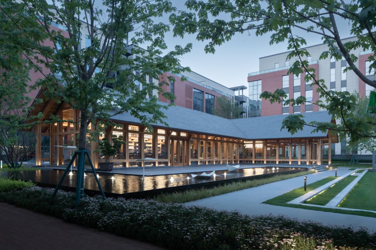 BIM建筑|谦逊朴实，但精工细琢的“暖建筑”：大地国际生命科学园咖啡厅 / 隽执科技