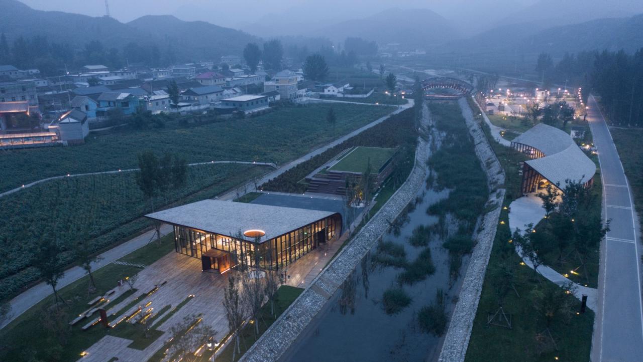 BIM建筑|田岗知行村：田园大讲堂 / 袈蓝建筑