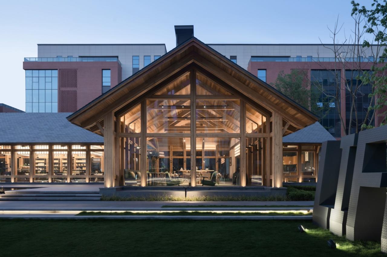 BIM建筑|谦逊朴实，但精工细琢的“暖建筑”：大地国际生命科学园咖啡厅 / 隽执科技