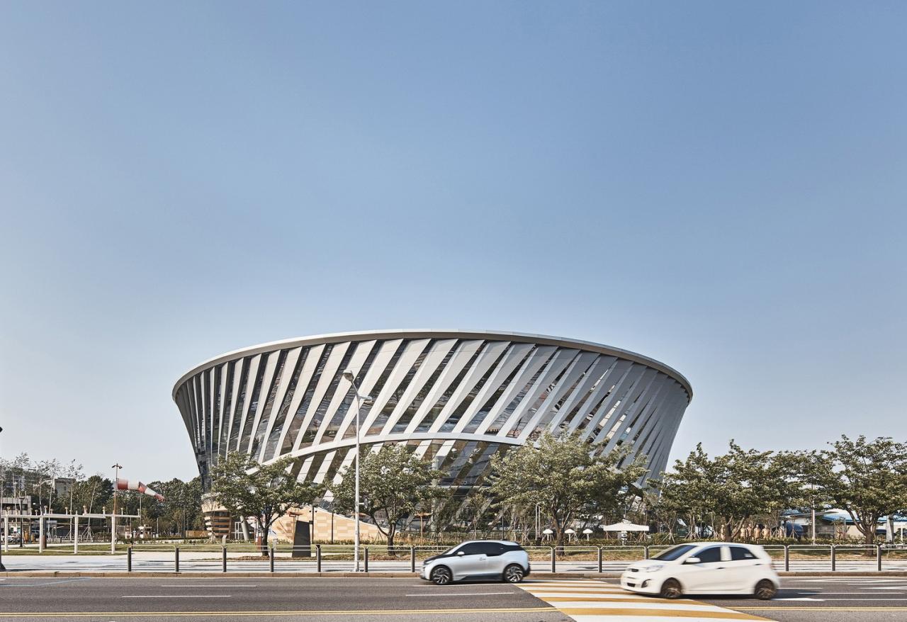 BIM建筑|地面‘涡轮机’，韩国国立航空博物馆 / Haeahn Architecture