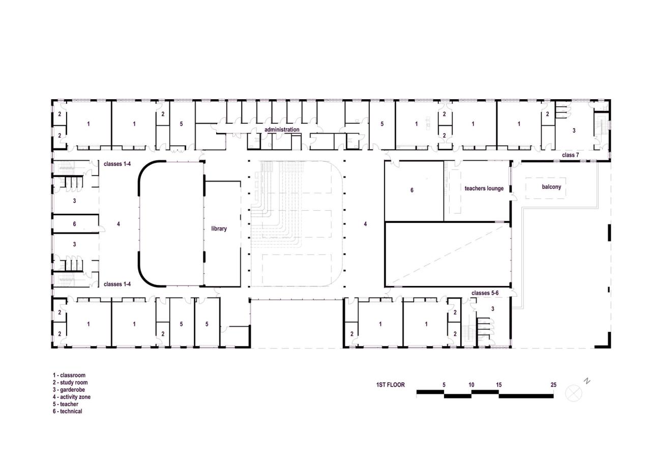 BIM建筑|Borgafjellet 小学 / LINK arkitektur