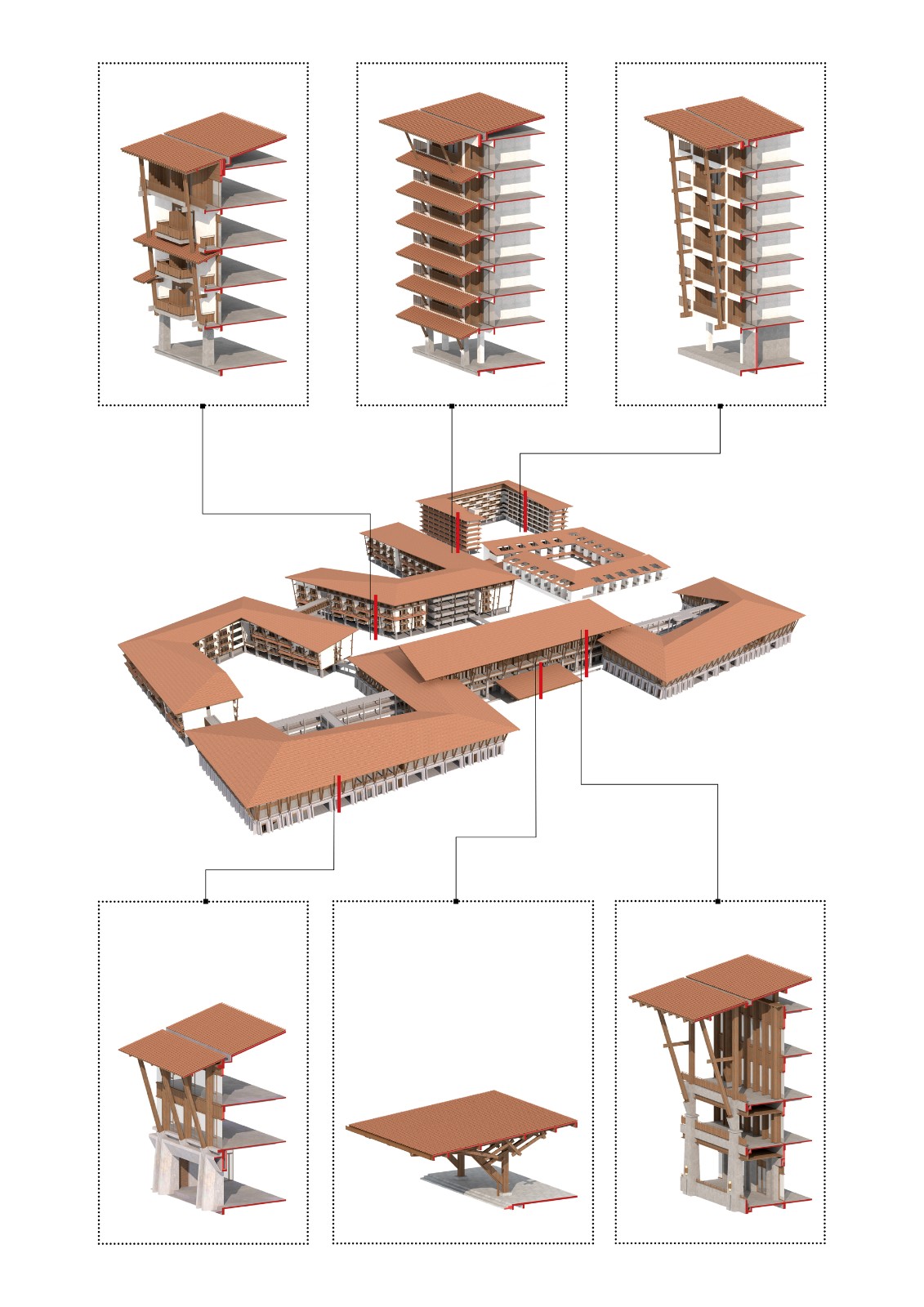 BIM建筑|三亚海棠湾医养示范中心 / line+建筑事务所