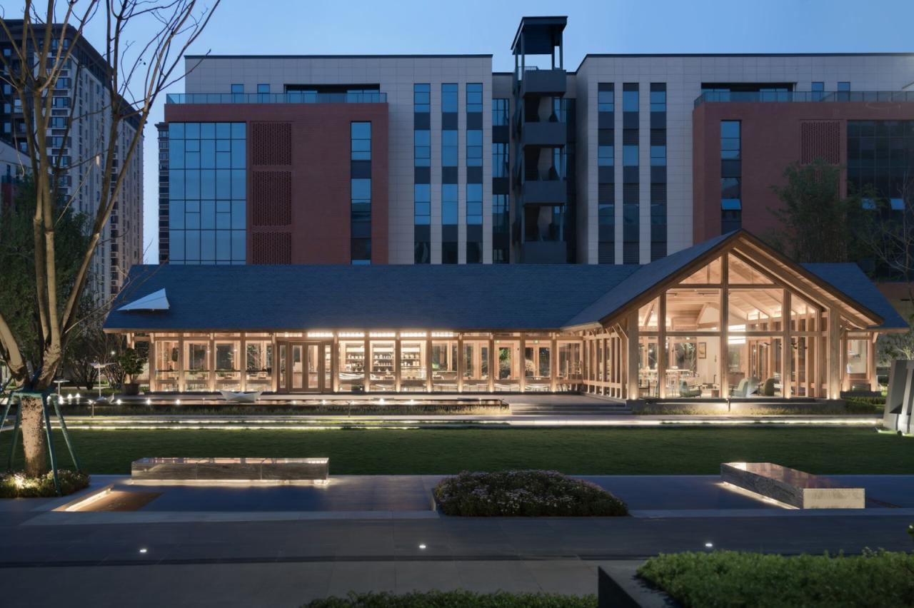 BIM建筑|谦逊朴实，但精工细琢的“暖建筑”：大地国际生命科学园咖啡厅 / 隽执科技