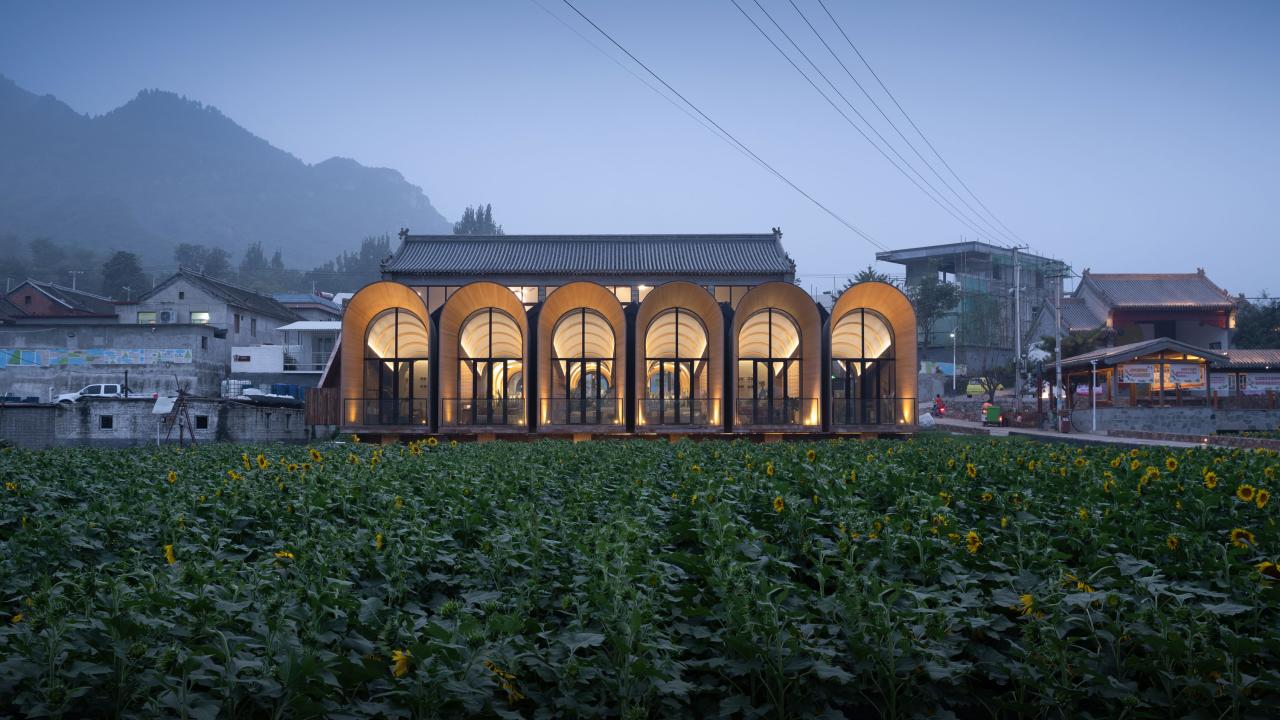 BIM建筑|田岗知行村：乡村会客厅 / 袈蓝建筑