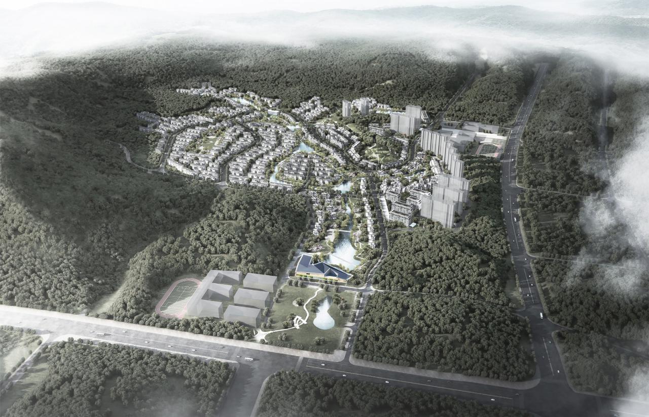 BIM建筑|长沙麓隐青竹湖展示中心 / PTA上海柏涛