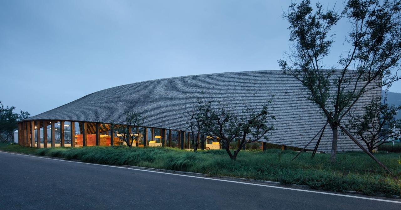 BIM建筑|田岗知行村：新农人的门户 / 袈蓝建筑