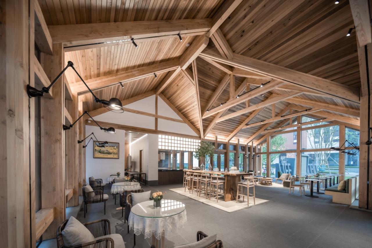 BIM建筑|谦逊朴实，但精工细琢的“暖建筑”：大地国际生命科学园咖啡厅 / 隽执科技