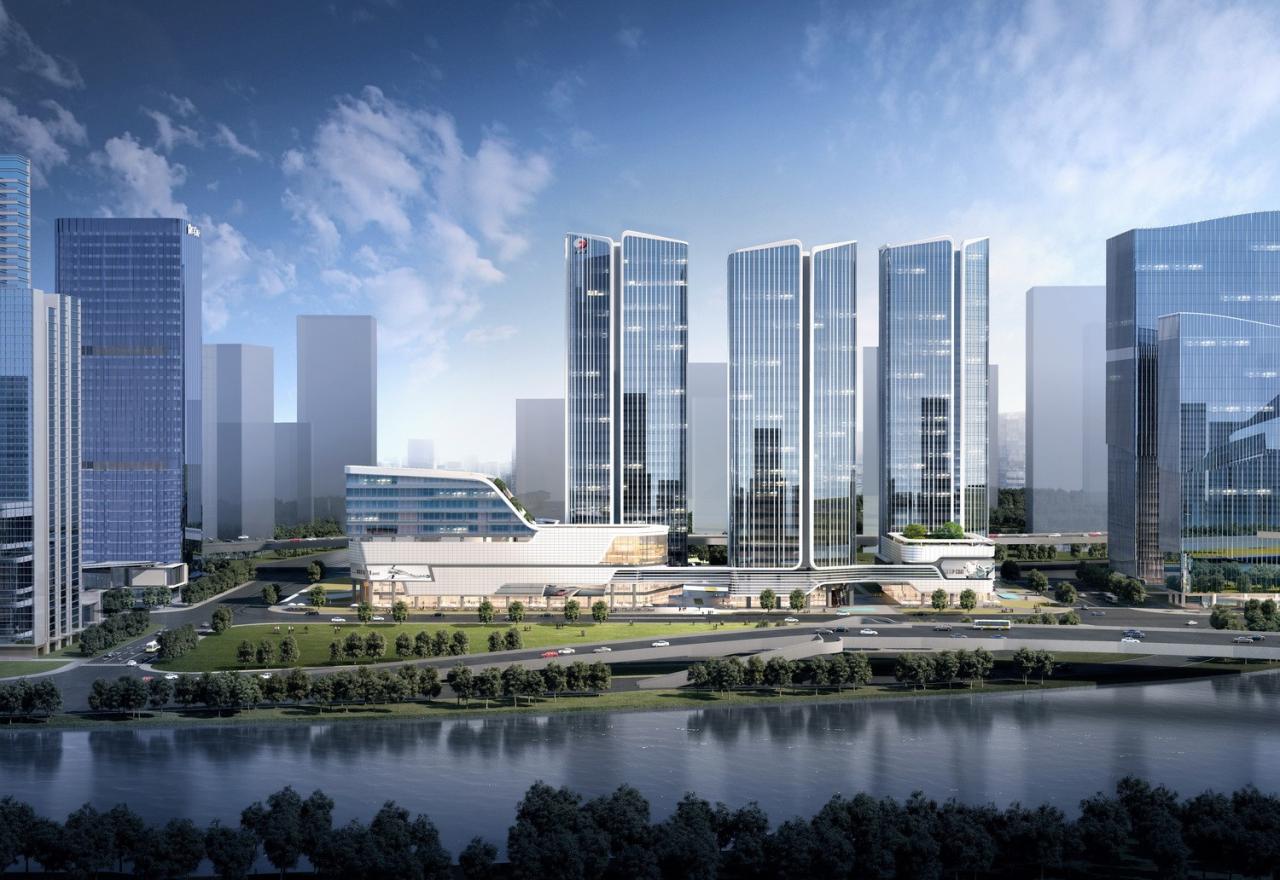 BIM建筑|风正扬帆起 凌江尤可期：广州･广物鱼珠产城综合体 / UA尤安设计