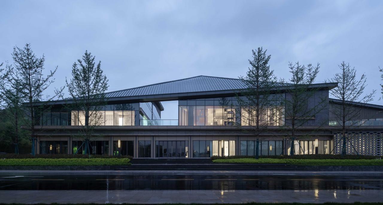 BIM建筑|长沙麓隐青竹湖展示中心 / PTA上海柏涛