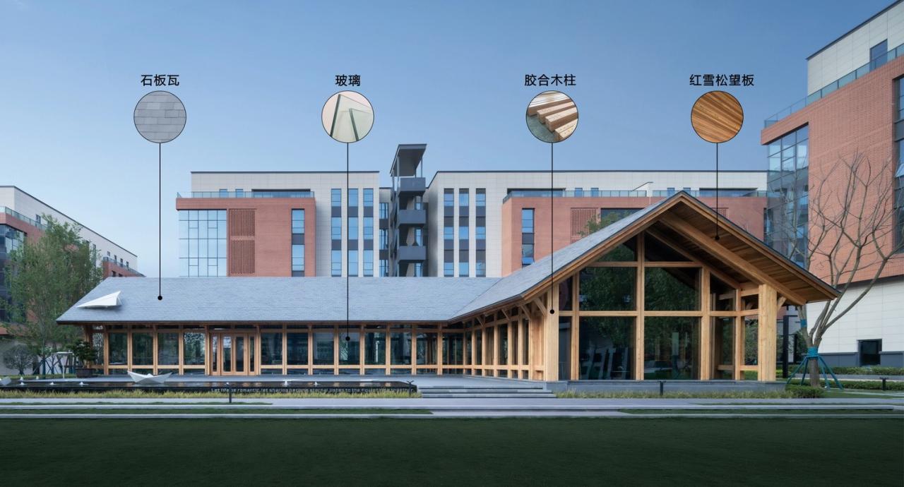 BIM建筑|谦逊朴实，但精工细琢的“暖建筑”：大地国际生命科学园咖啡厅 / 隽执科技