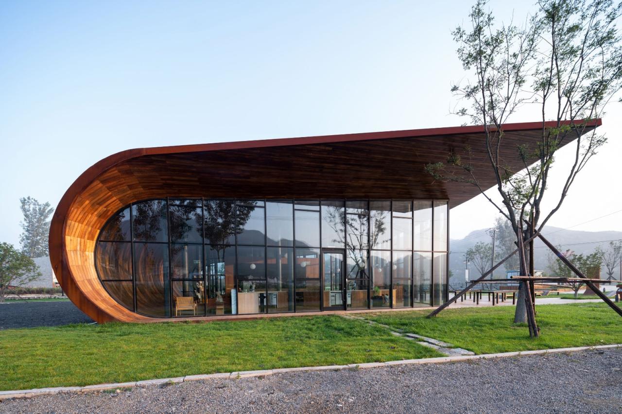 BIM建筑|田岗知行村：田园大讲堂 / 袈蓝建筑