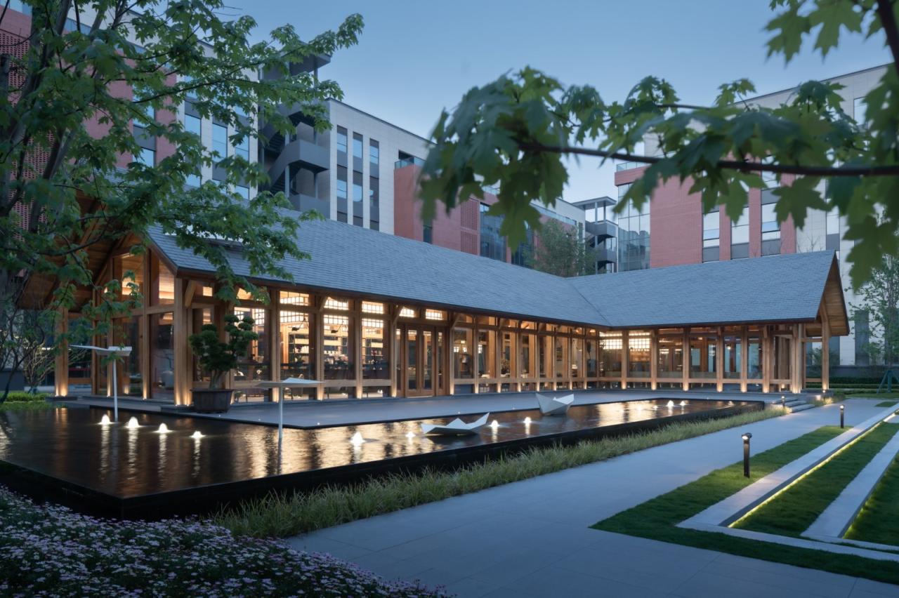 BIM建筑|谦逊朴实，但精工细琢的“暖建筑”：大地国际生命科学园咖啡厅 / 隽执科技