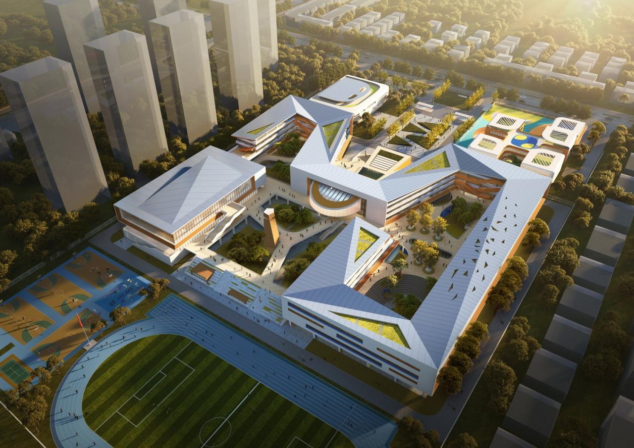 BIM建筑|四时书院·宿迁宿豫区实验小学重建 / 简和建筑