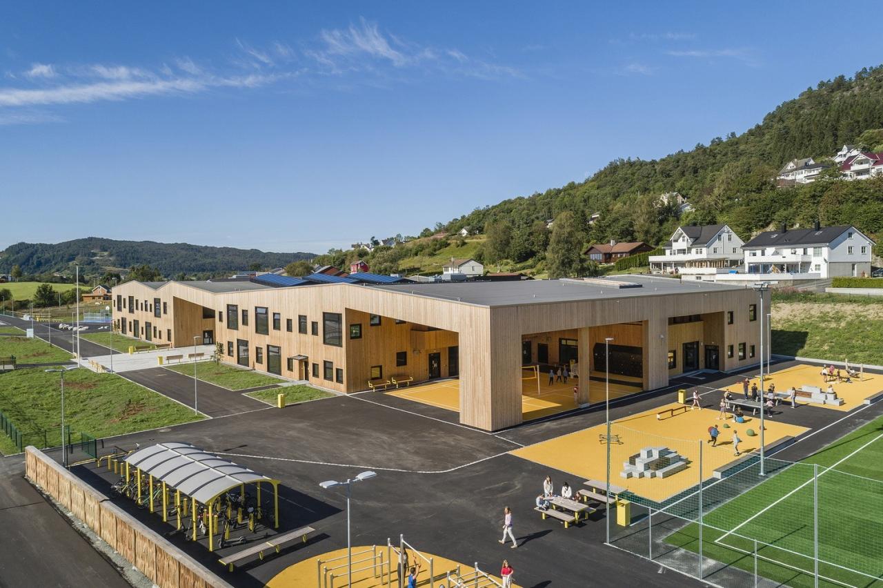 BIM建筑|Borgafjellet 小学 / LINK arkitektur