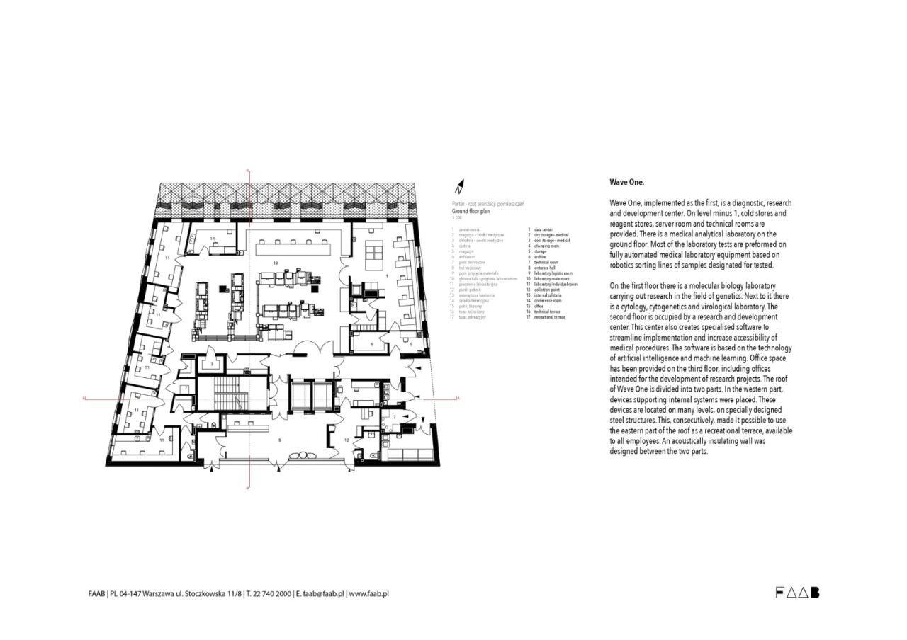 BIM建筑|疗养小镇的‘浪潮’，医疗研究中心 / FAAB