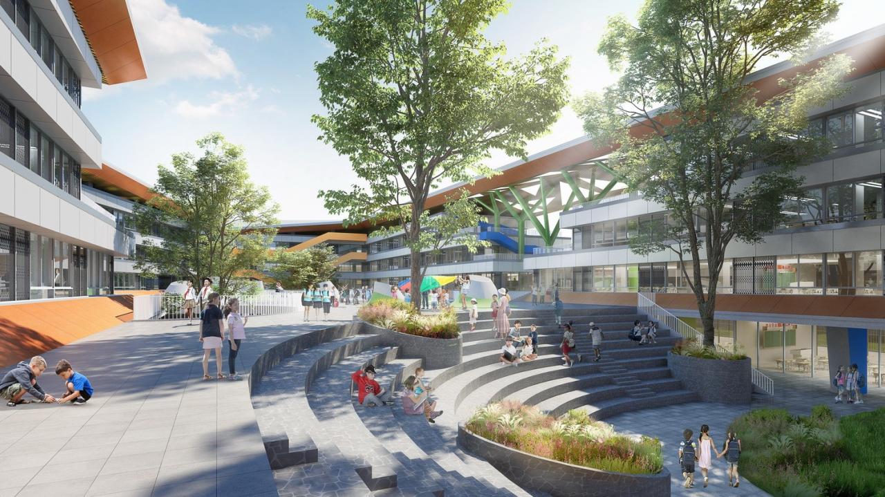 BIM建筑|四时书院·宿迁宿豫区实验小学重建 / 简和建筑